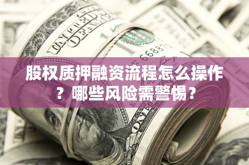 济南股权质押融资流程怎么操作？哪些风险需警惕？